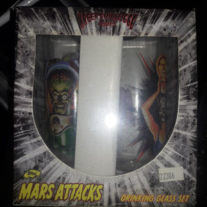 Mars Attacks Drinking Glass Set of Two